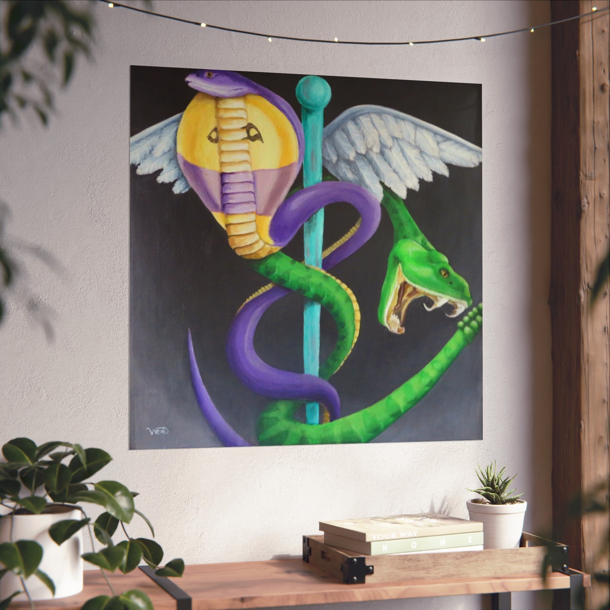 Caduceus print