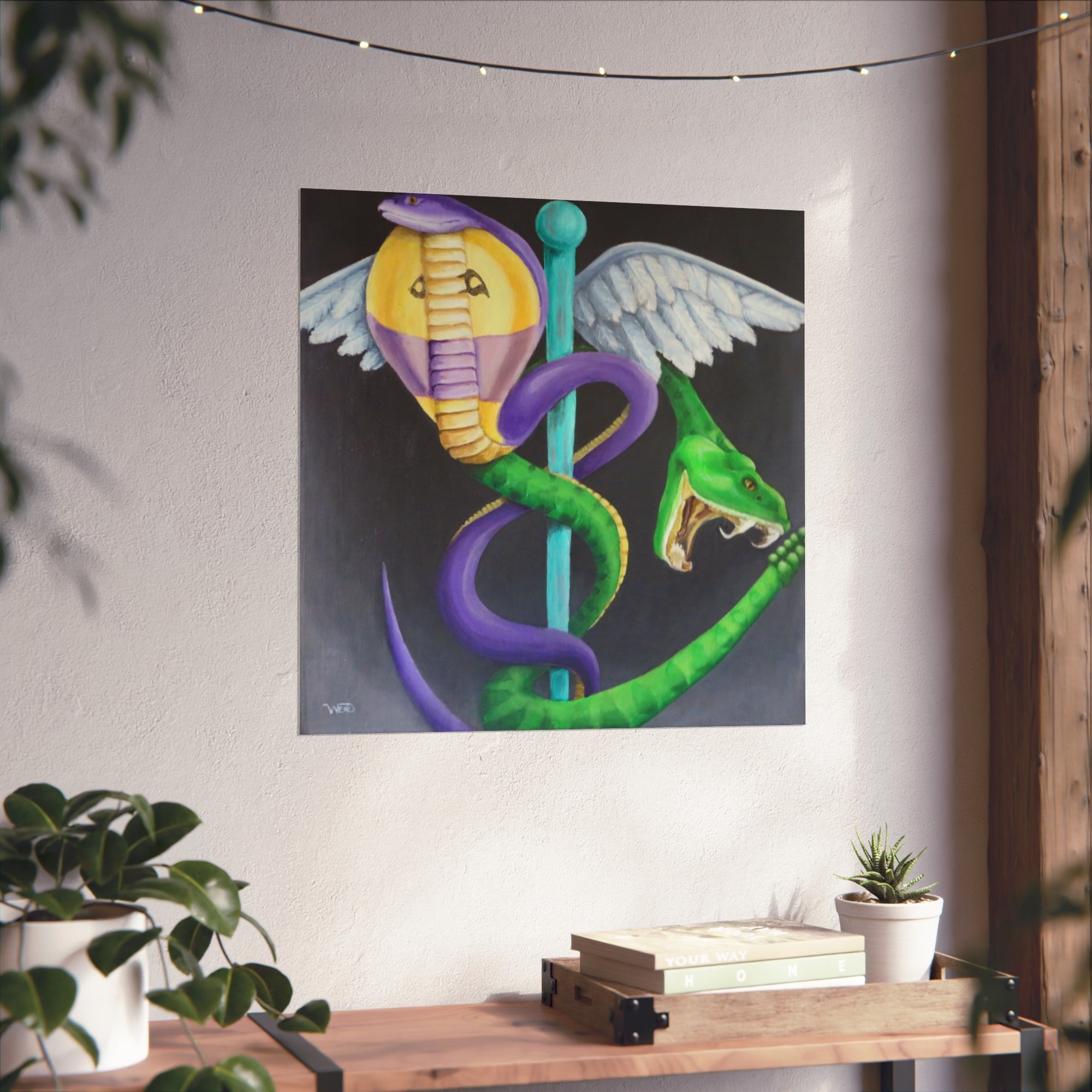 Caduceus print