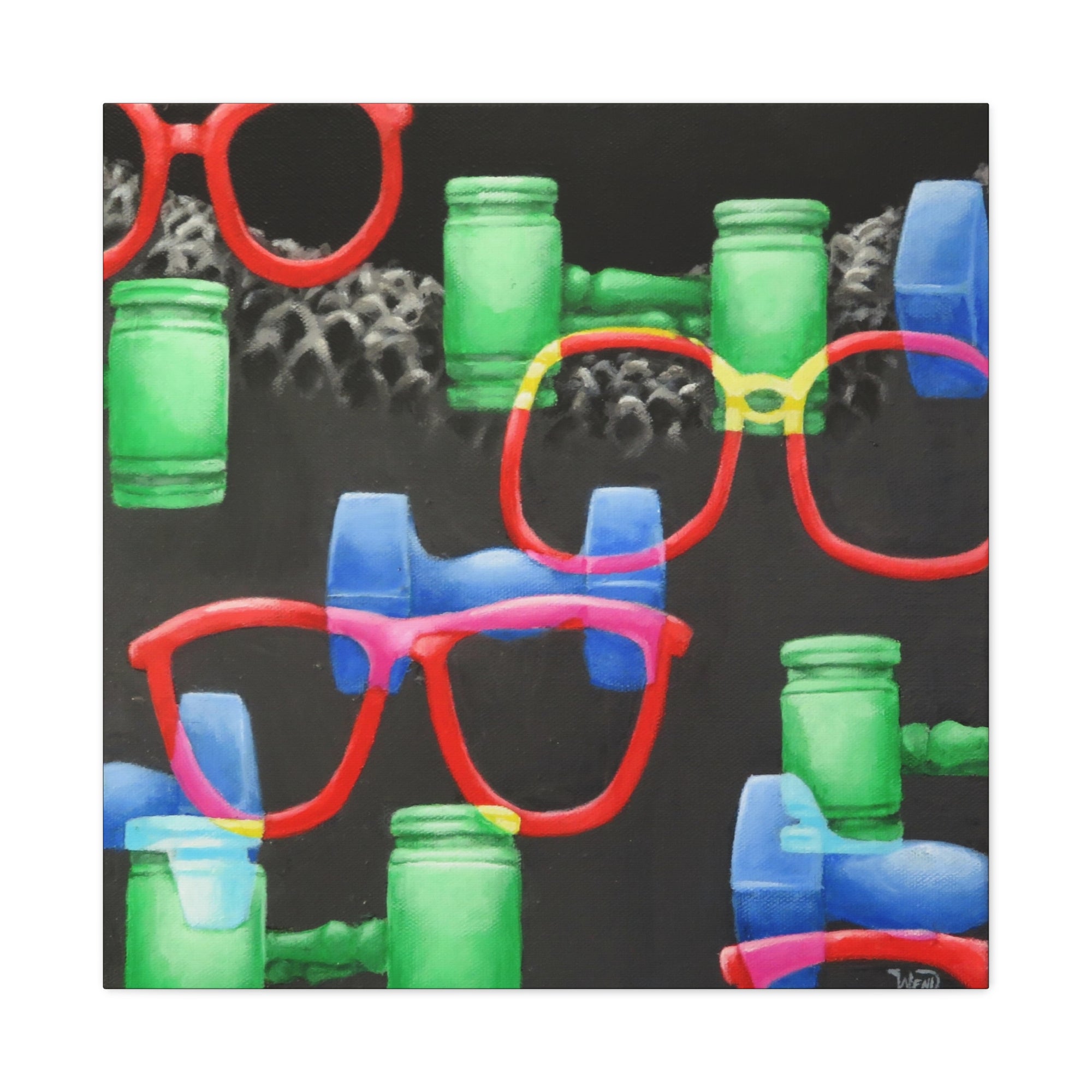 RGB RBG 2 of 3 Stretched Canvas