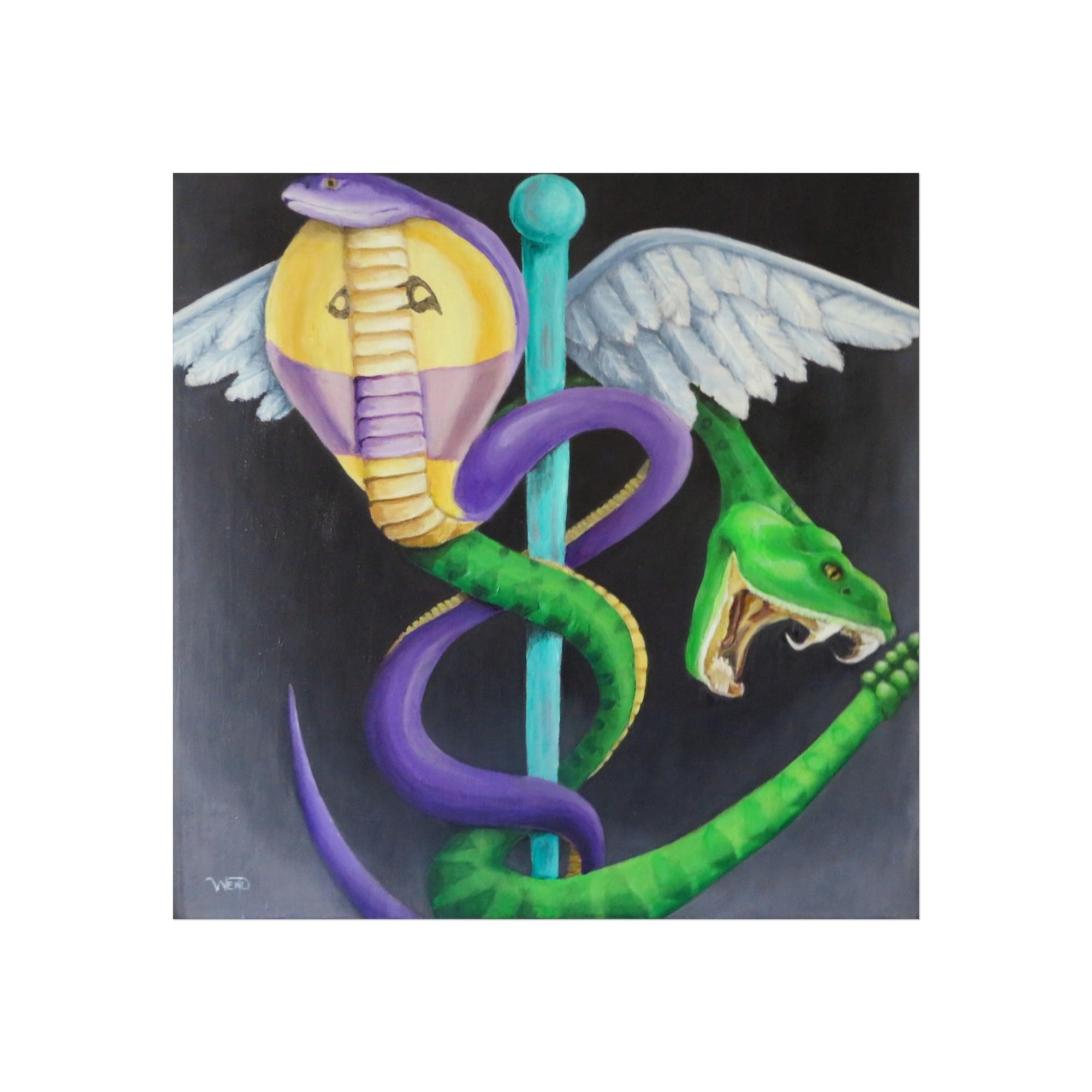 Caduceus print