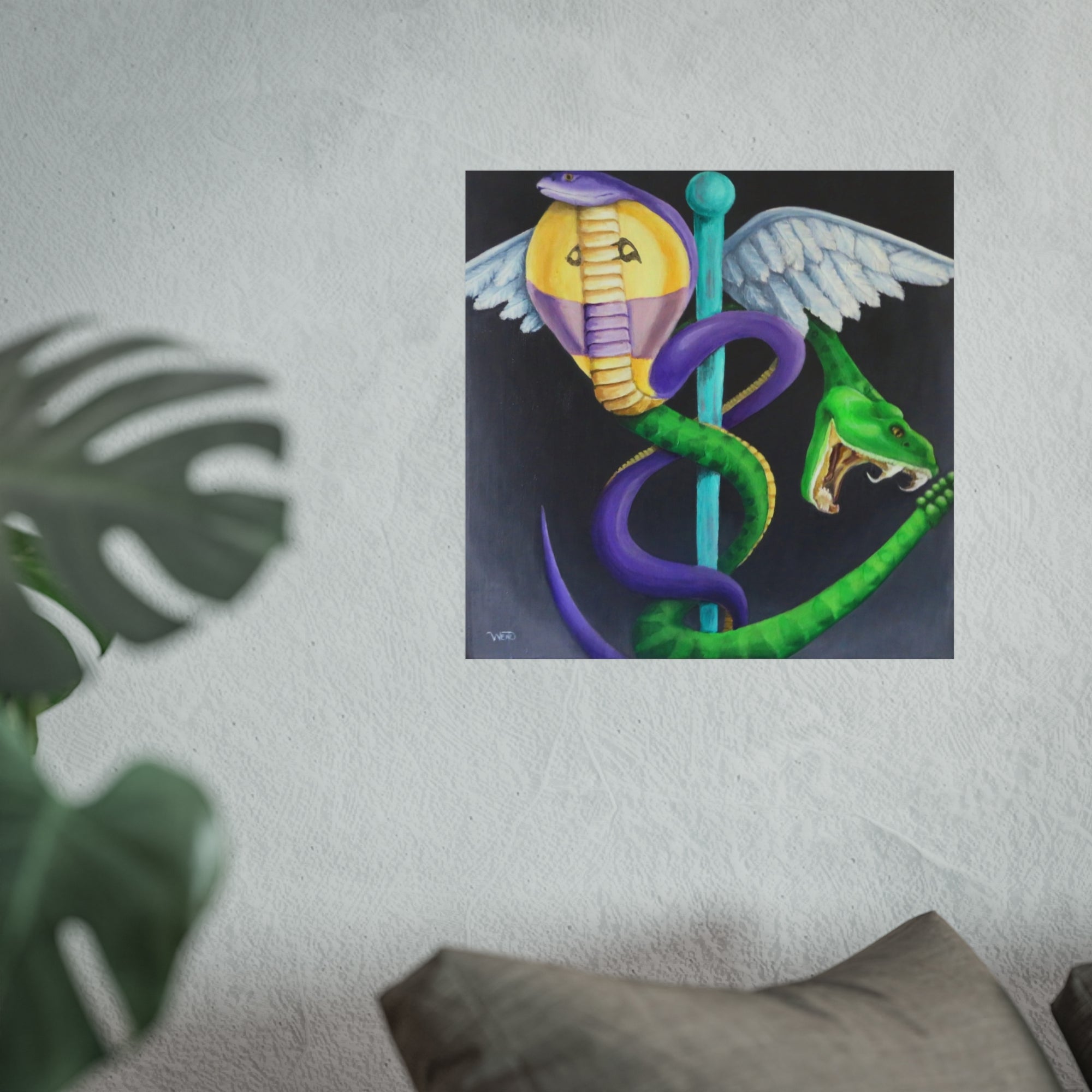 Caduceus print