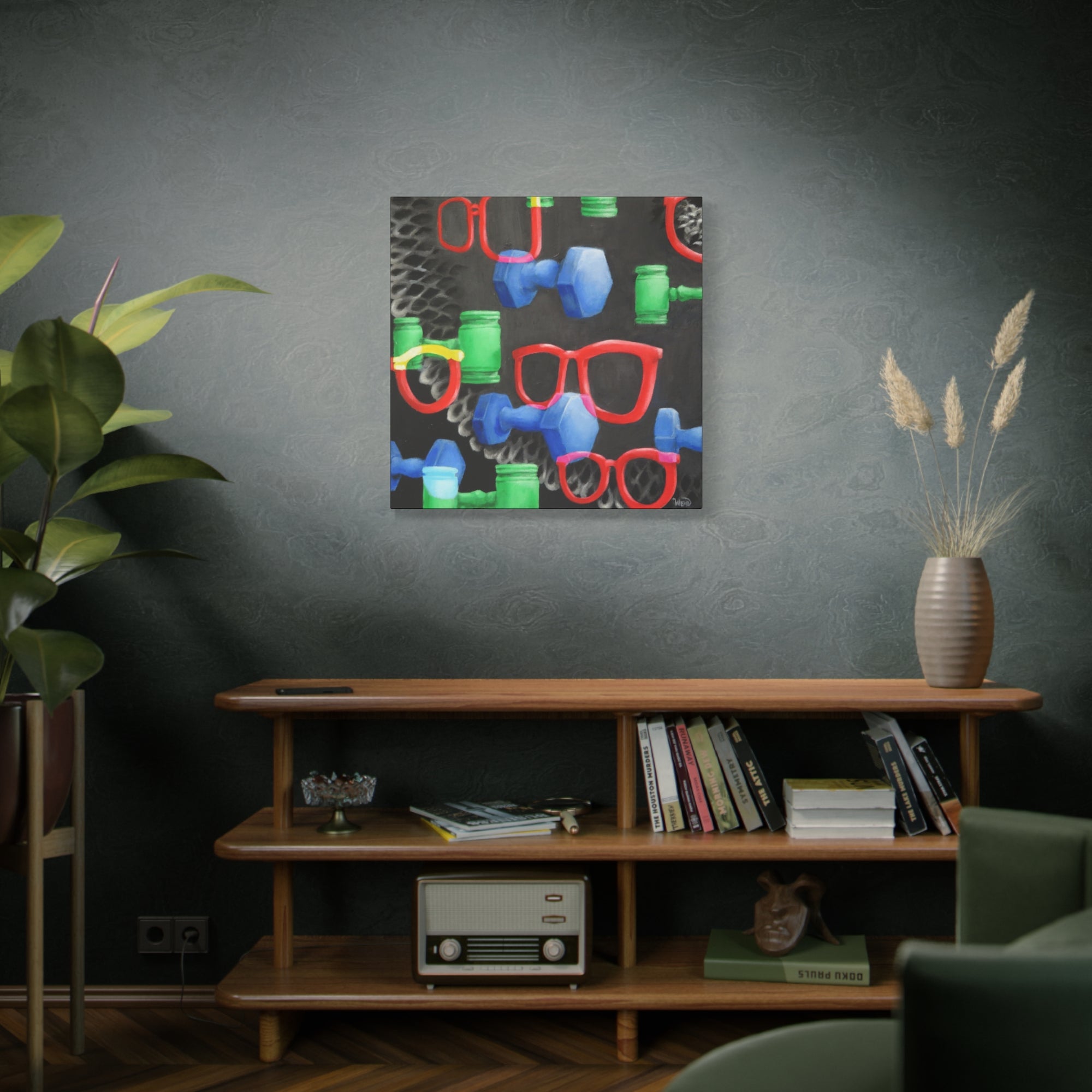 RGB RBG 1 of 3 Stretched Canvas