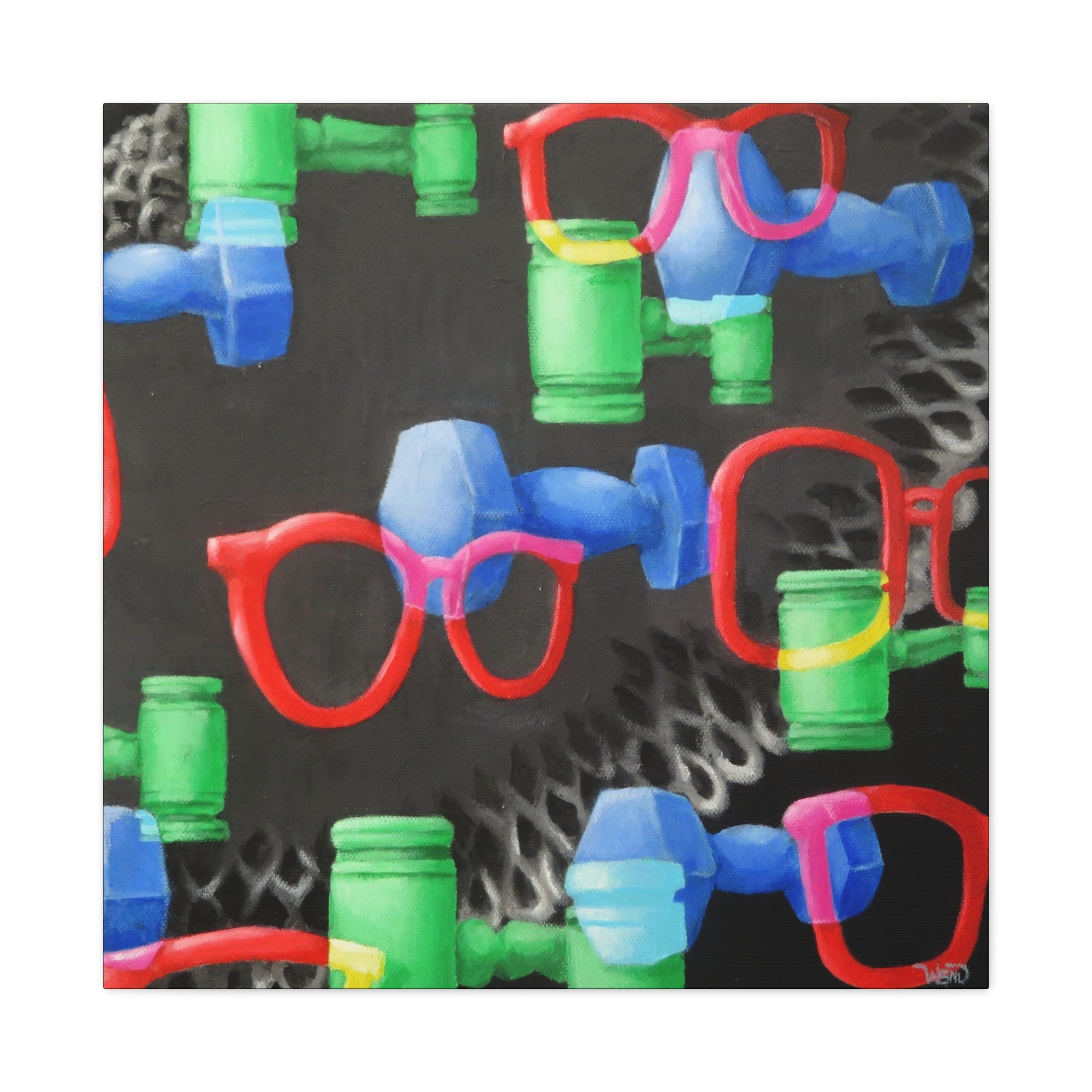 RGB RBG 3 of 3 Stretched Canvas