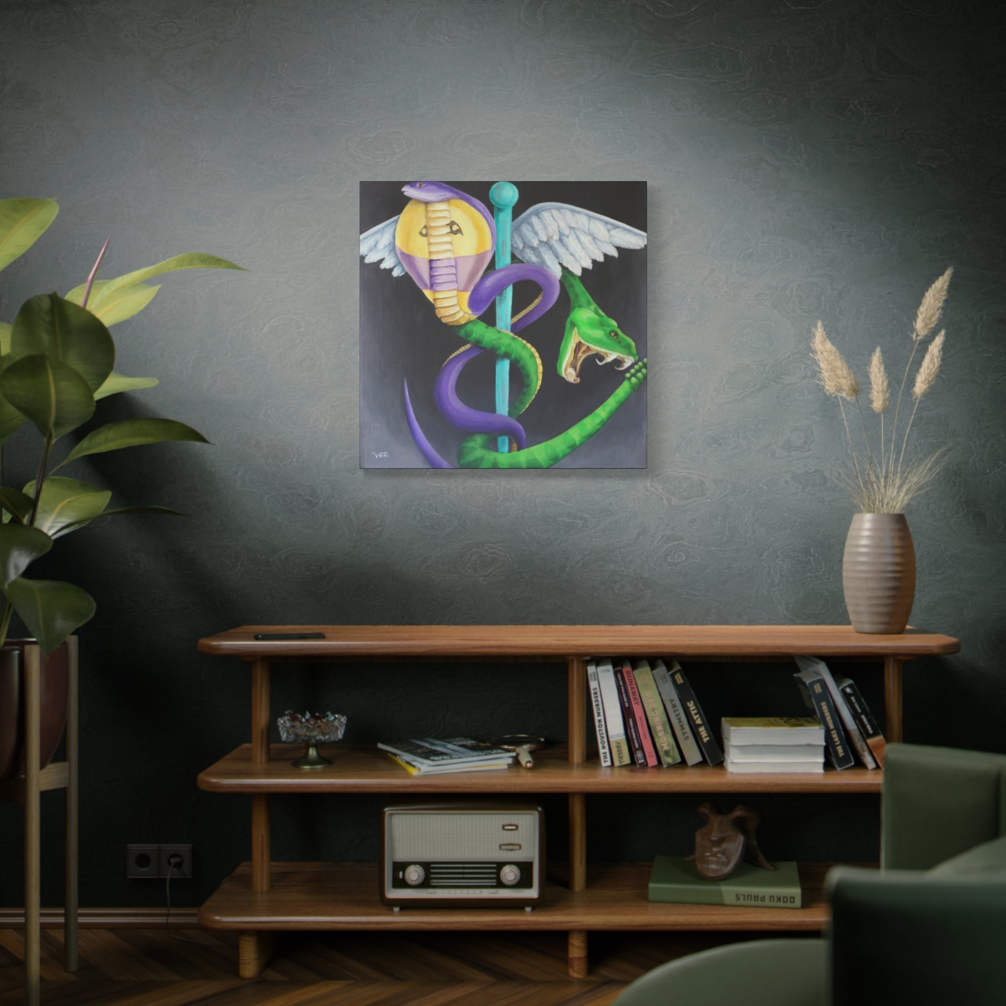 Caduceus Stretched Canvas
