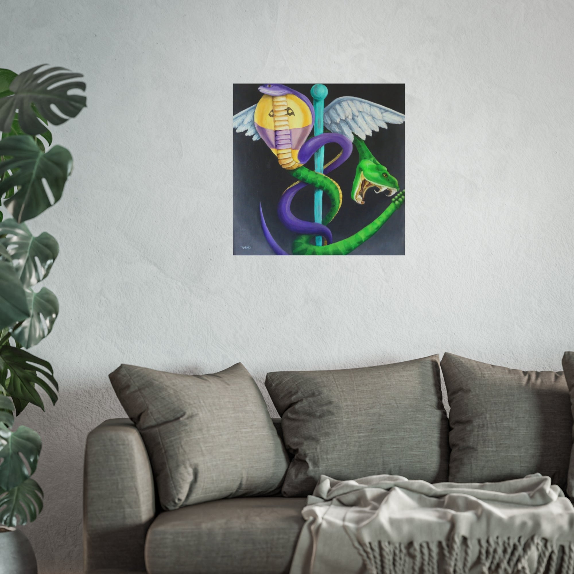 Caduceus print