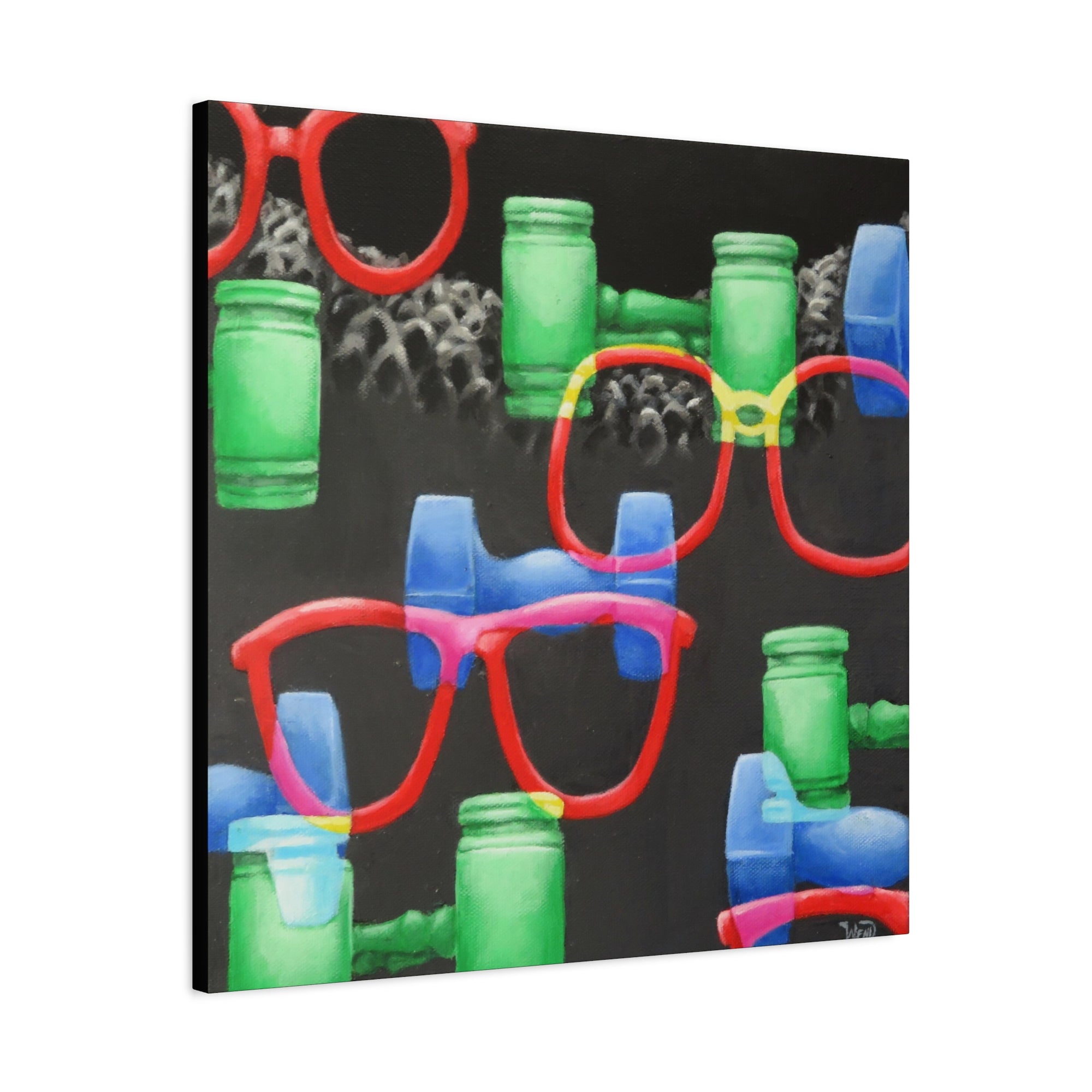 RGB RBG 2 of 3 Stretched Canvas