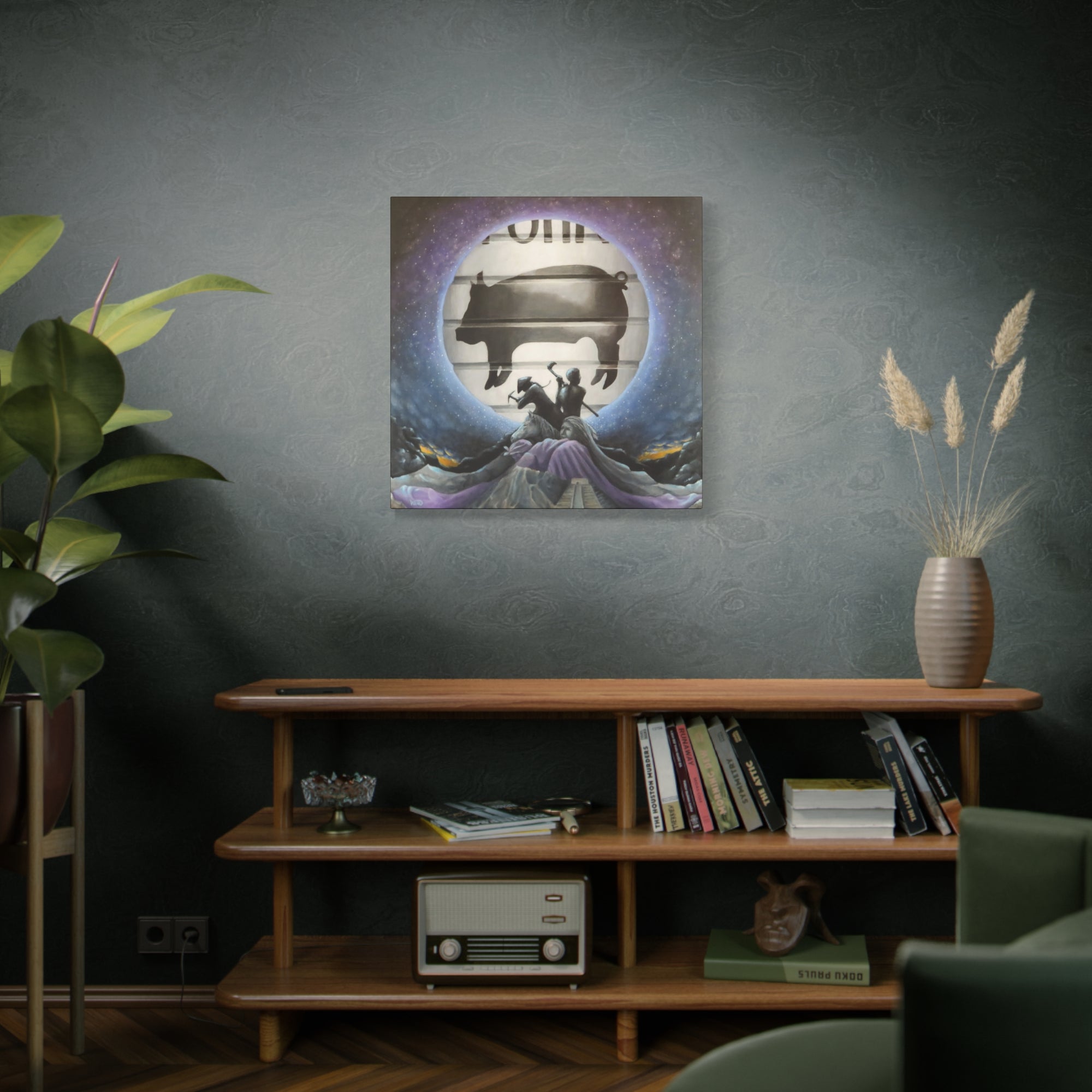Scraps Stretched Canvas