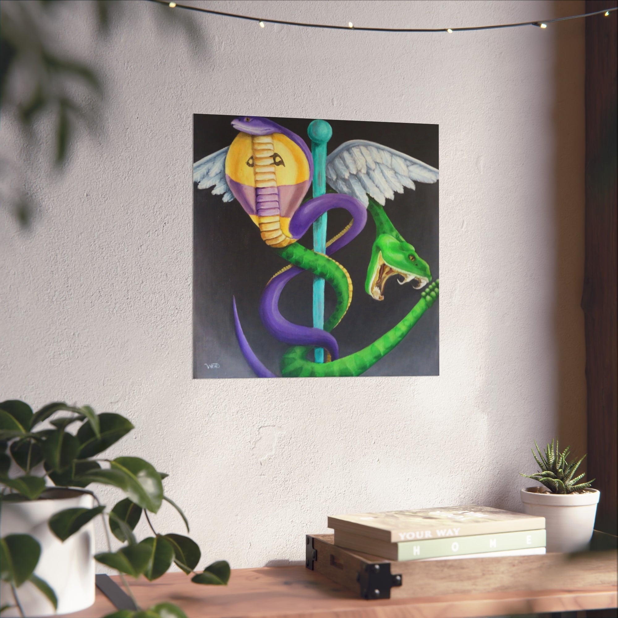 Caduceus print