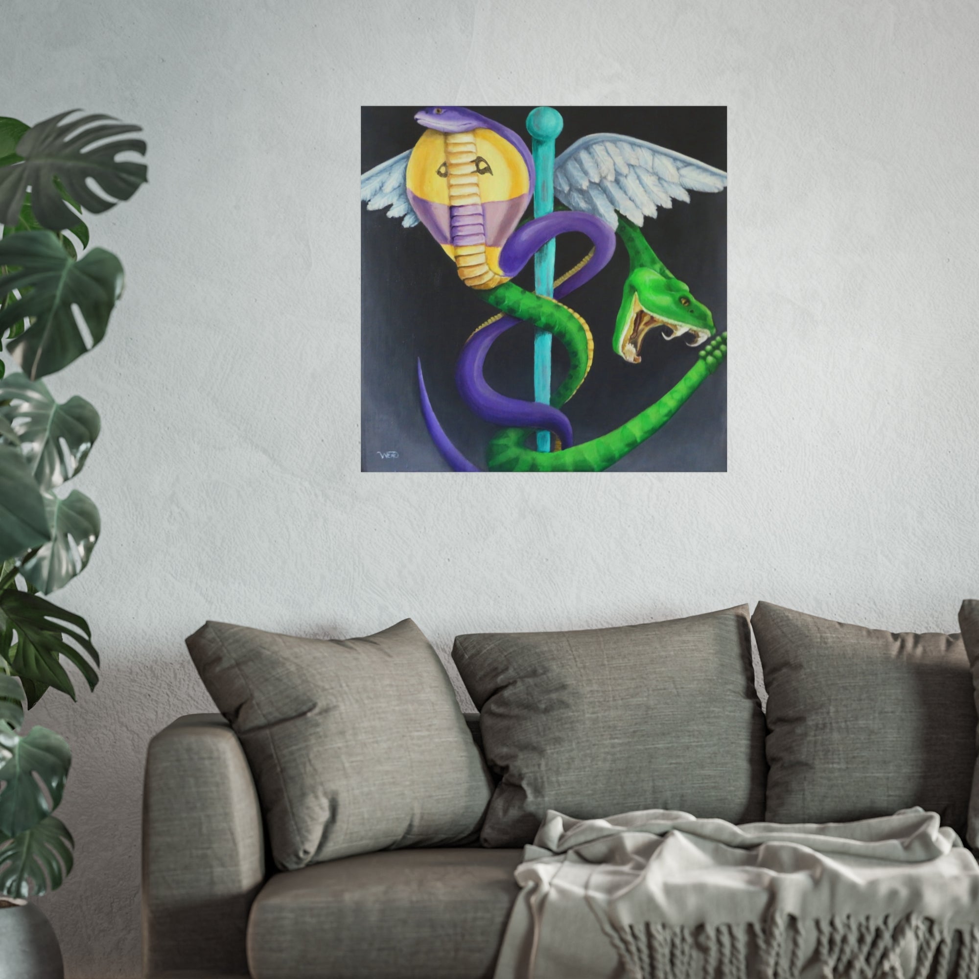 Caduceus print